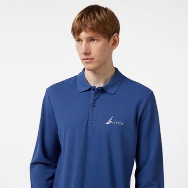  Nautica Erkek Lacivert Classic Fit Uzun Kollu Polo