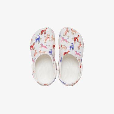  Crocs Classic Character Print T Bebek Beyaz Terlik