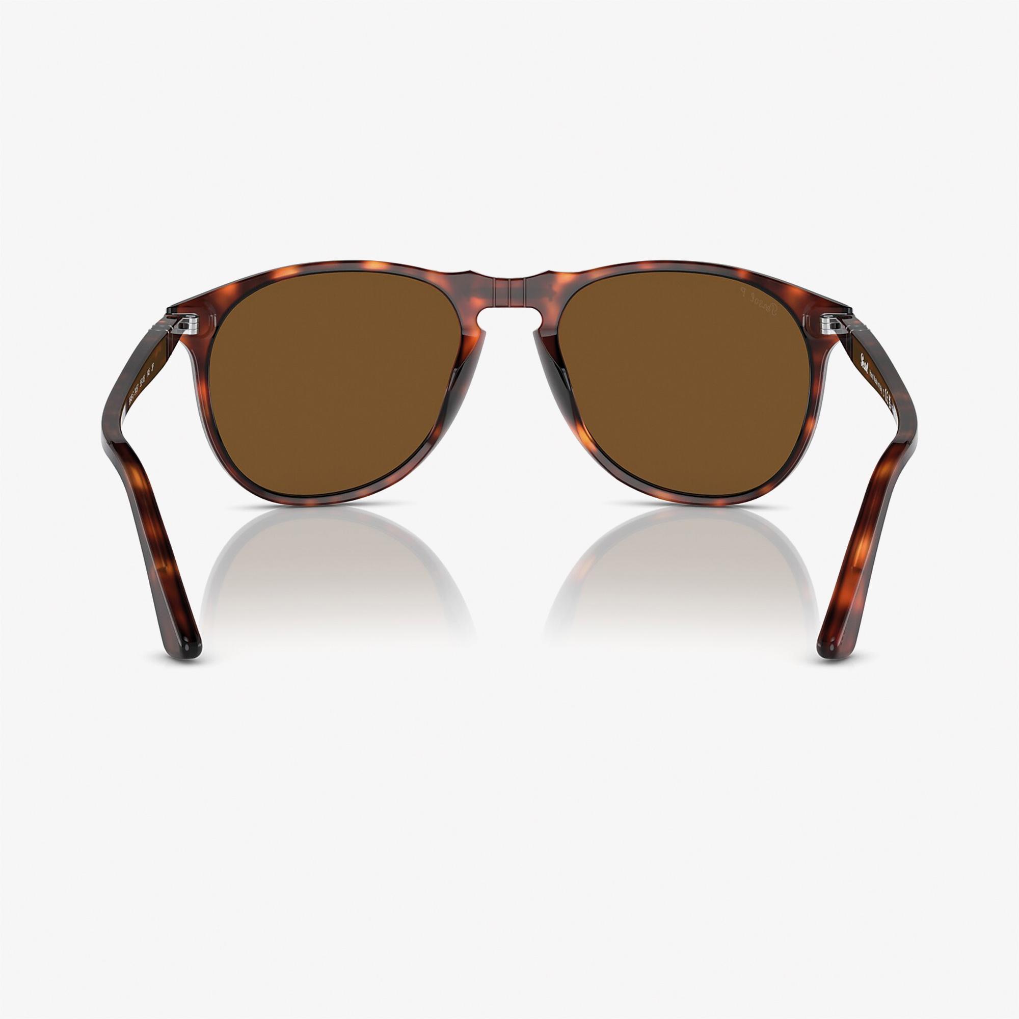 PERSOL Acetate Erkek Kahverengi Güneş Gözlüğü
