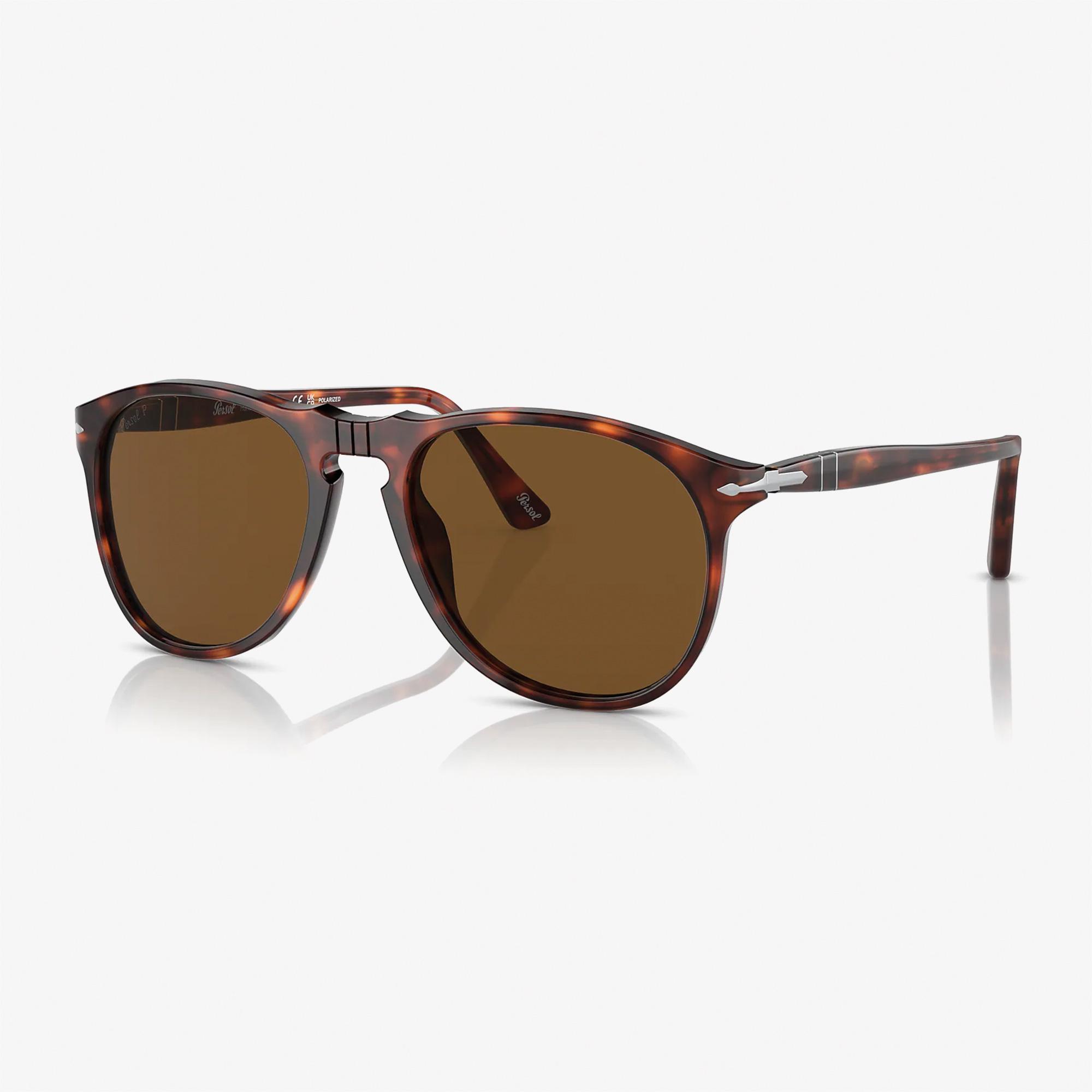 PERSOL Acetate Erkek Kahverengi Güneş Gözlüğü