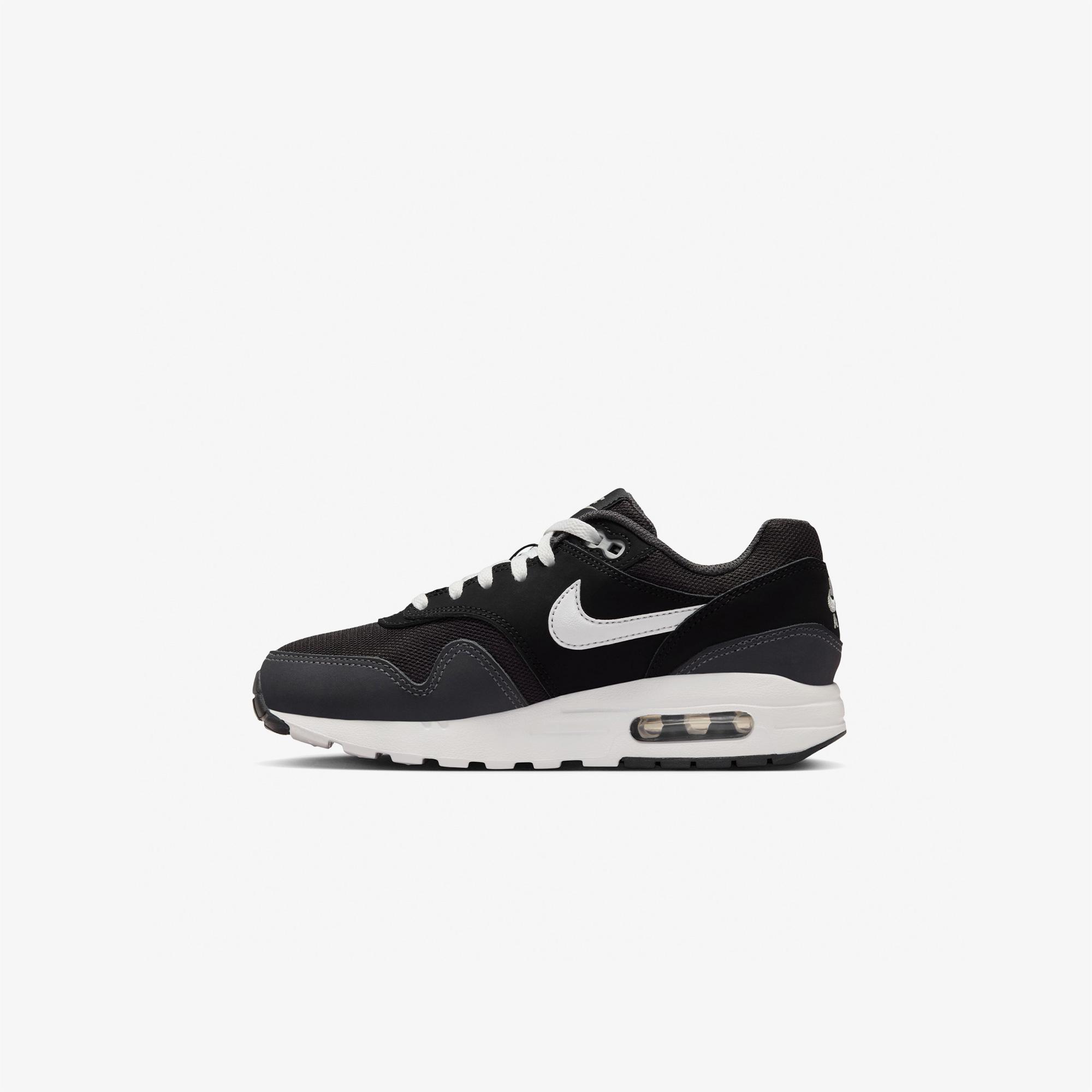Nike Air Max 1 Genç Çocuk Siyah Spor Ayakkabı