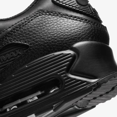  Nike Air Max 90 Leather Erkek Siyah Spor Ayakkabı