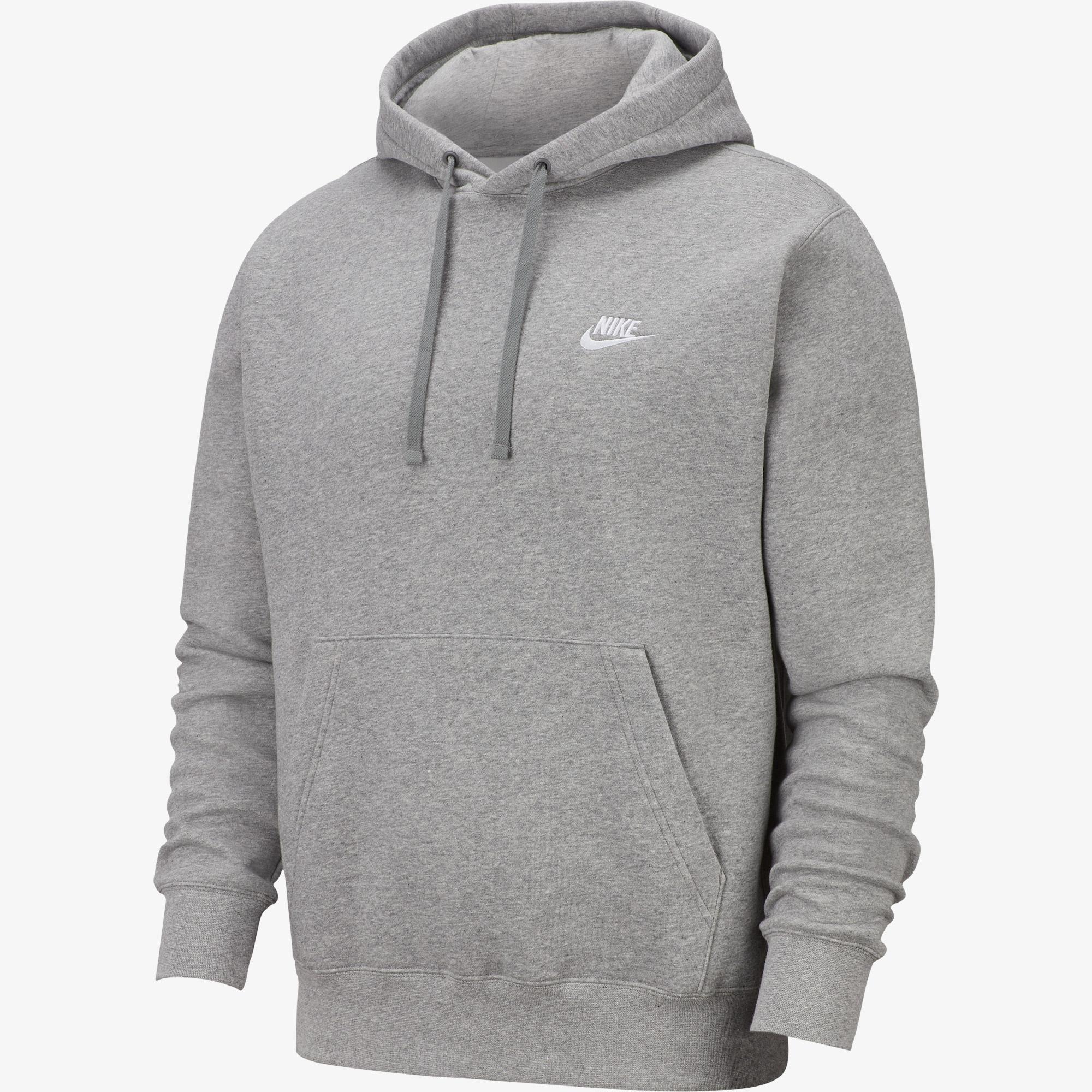 Nike Sportswear Club Fleece Erkek Gri Sweatshirt