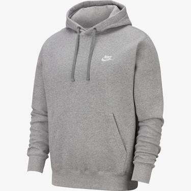  Nike Sportswear Club Fleece Erkek Gri Sweatshirt
