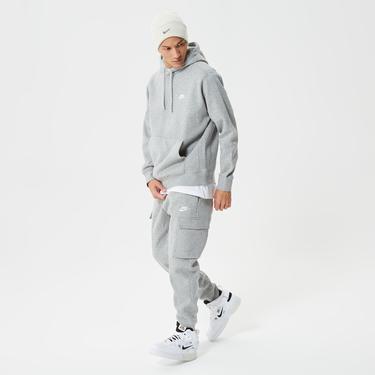  Nike Sportswear Club Fleece Erkek Gri Sweatshirt