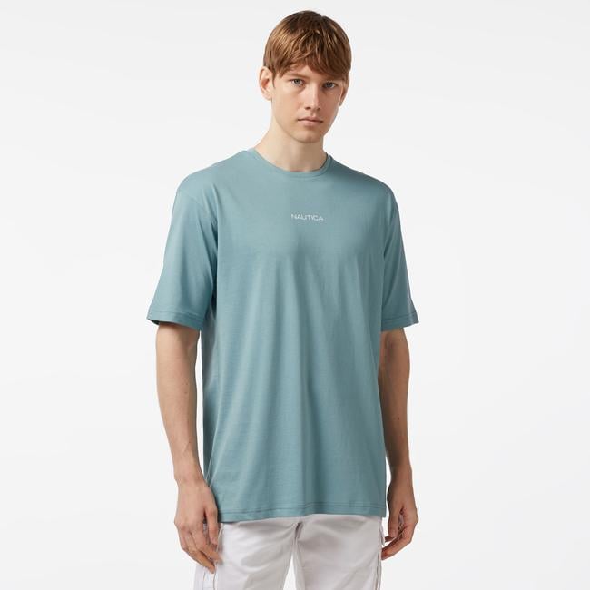  Nautica Erkek Yeşil Oversize T-Shirt