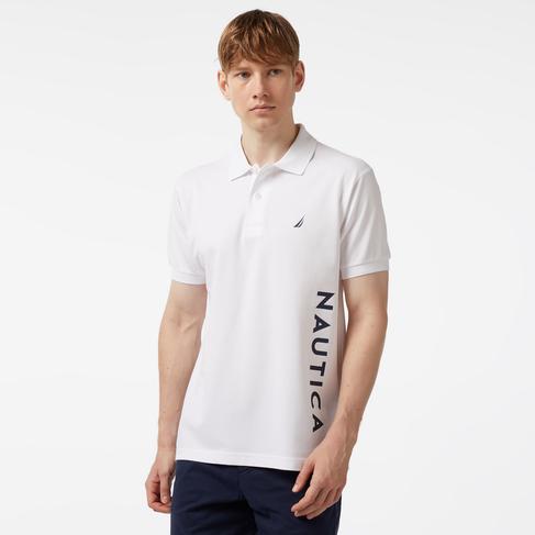 Nautica Erkek Beyaz Classic Fit Kısa Kollu Polo