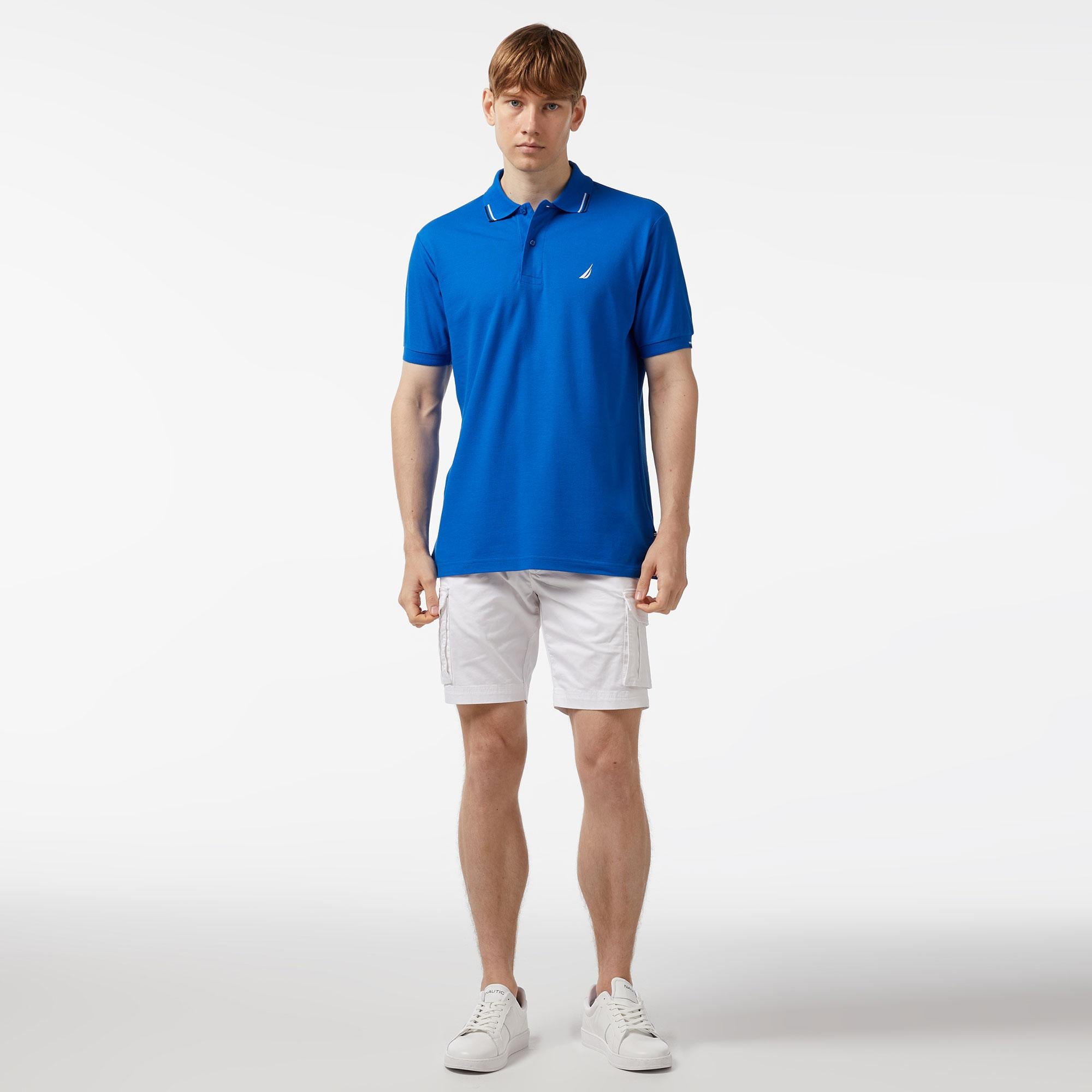 Nautica Erkek Mavi Classic Fit Kısa Kollu Polo