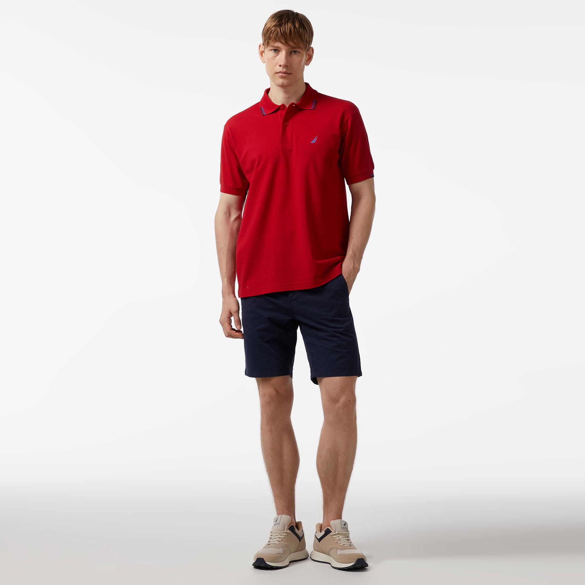 Nautica Erkek Kırmızı Classic Fit Kısa Kollu Polo