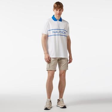  Nautica Erkek Beyaz Classic Fit Kısa Kollu Polo