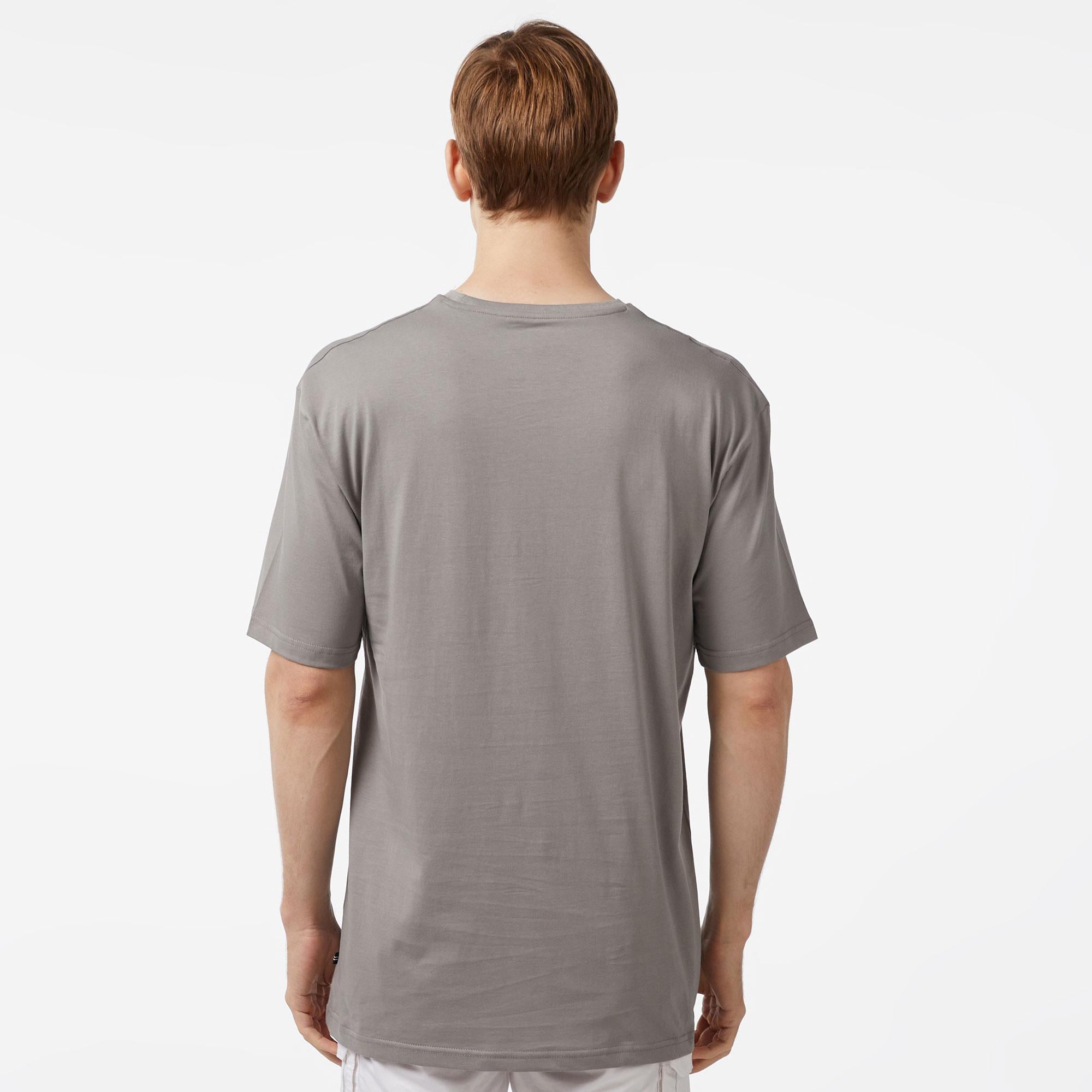 Nautica Erkek Gri Oversize T-Shirt