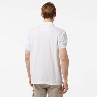  Nautica Erkek Beyaz Classic Fit Kısa Kollu Polo