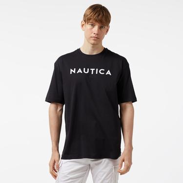  Nautica Erkek Siyah Oversize T-Shirt
