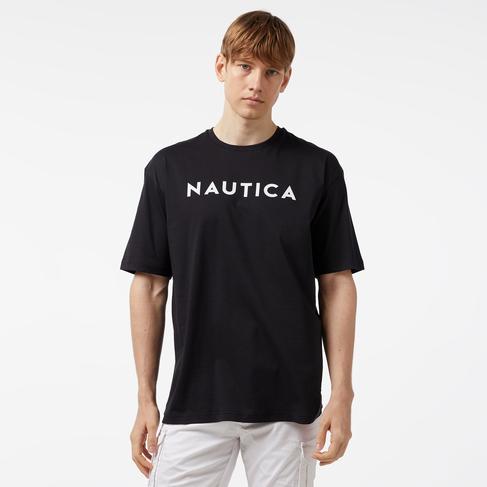  Nautica Erkek Siyah Oversize T-Shirt