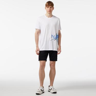  Nautica Erkek Beyaz Standart Fit T-Shirt