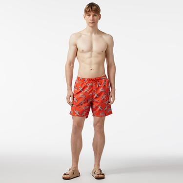  Nautica Erkek Turuncu Standart Fit Deniz Şortu