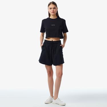  Nautica Kadın Siyah Relaxed Fit Şort