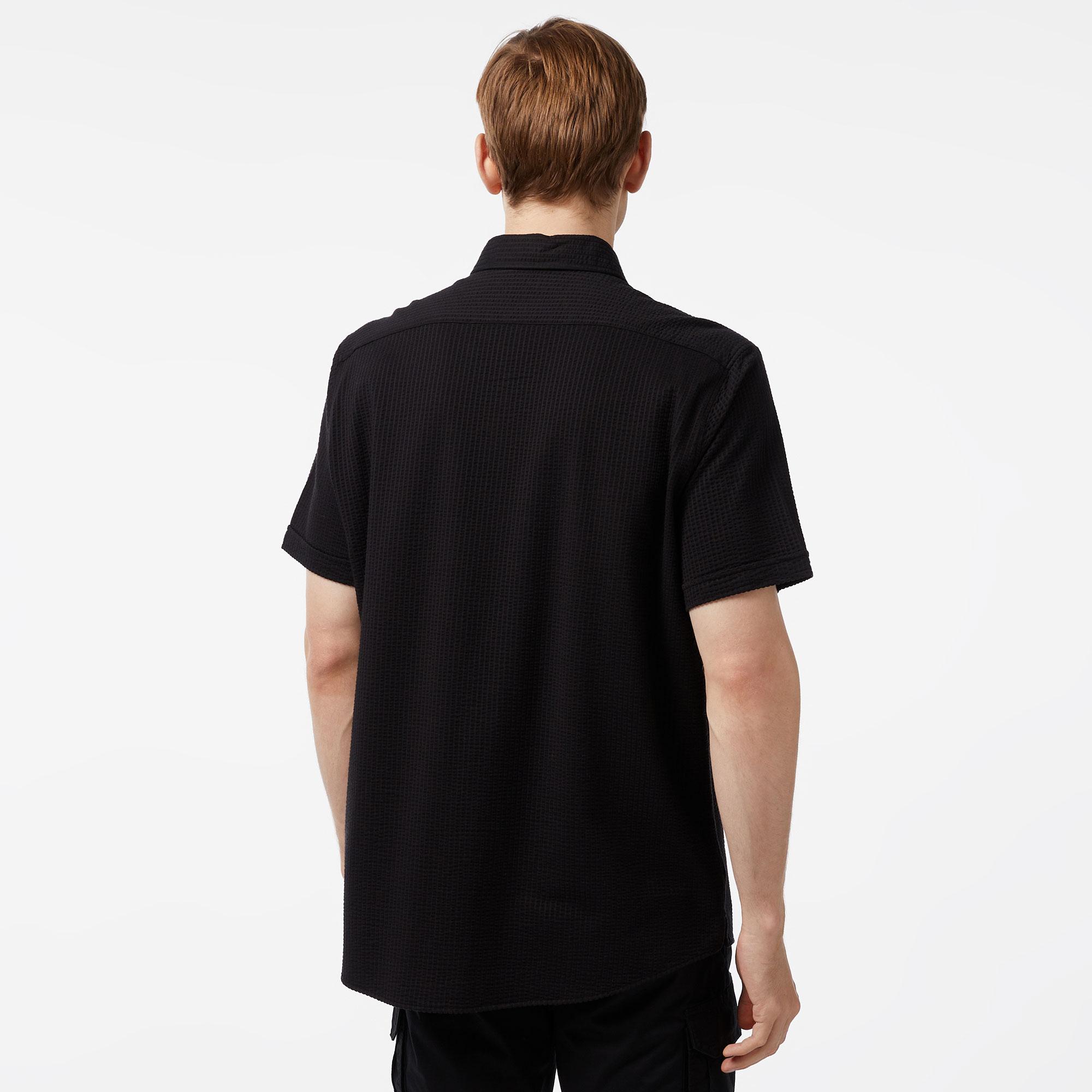 Nautica Erkek Siyah Classic Fit Kısa Kollu Gömlek