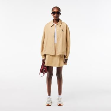  Lacoste L-Spin Kadın Bej Sneaker