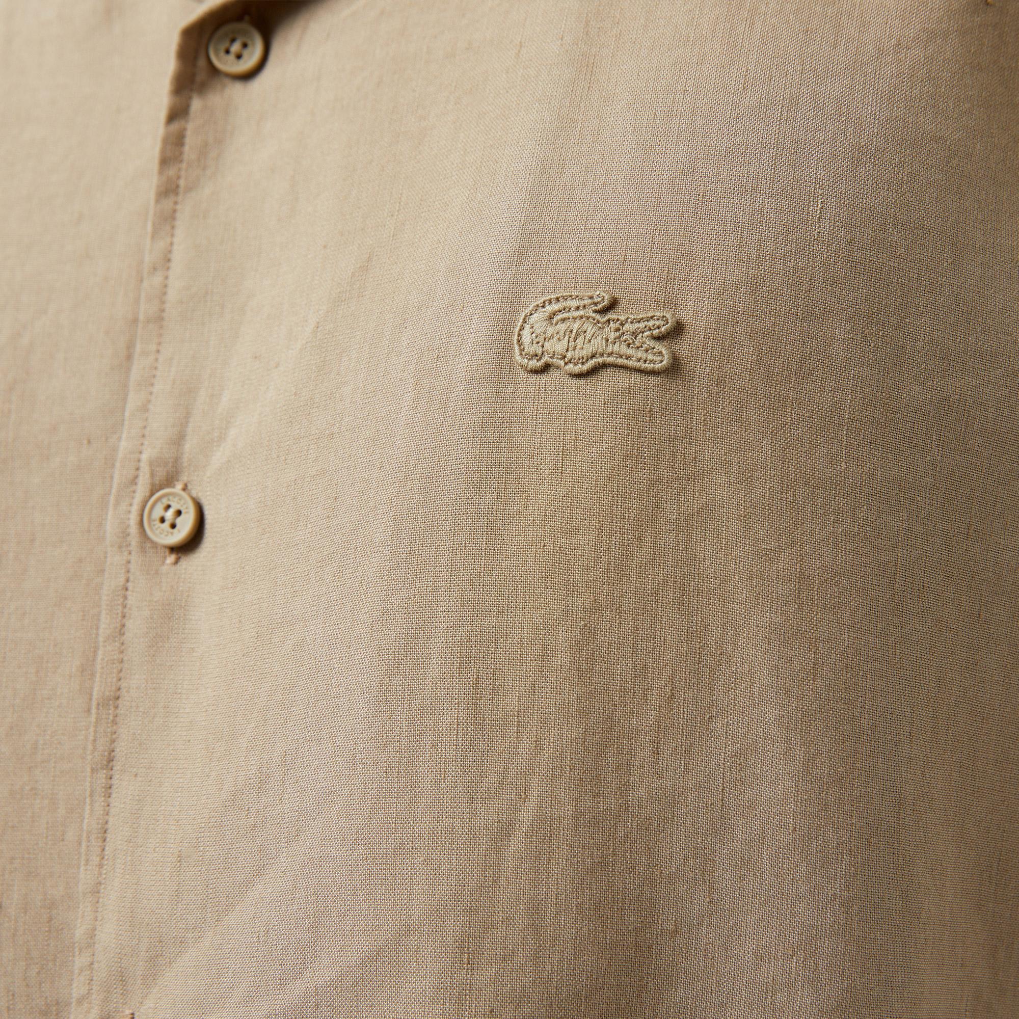 Erkek Relaxed Fit Bej Gömlek