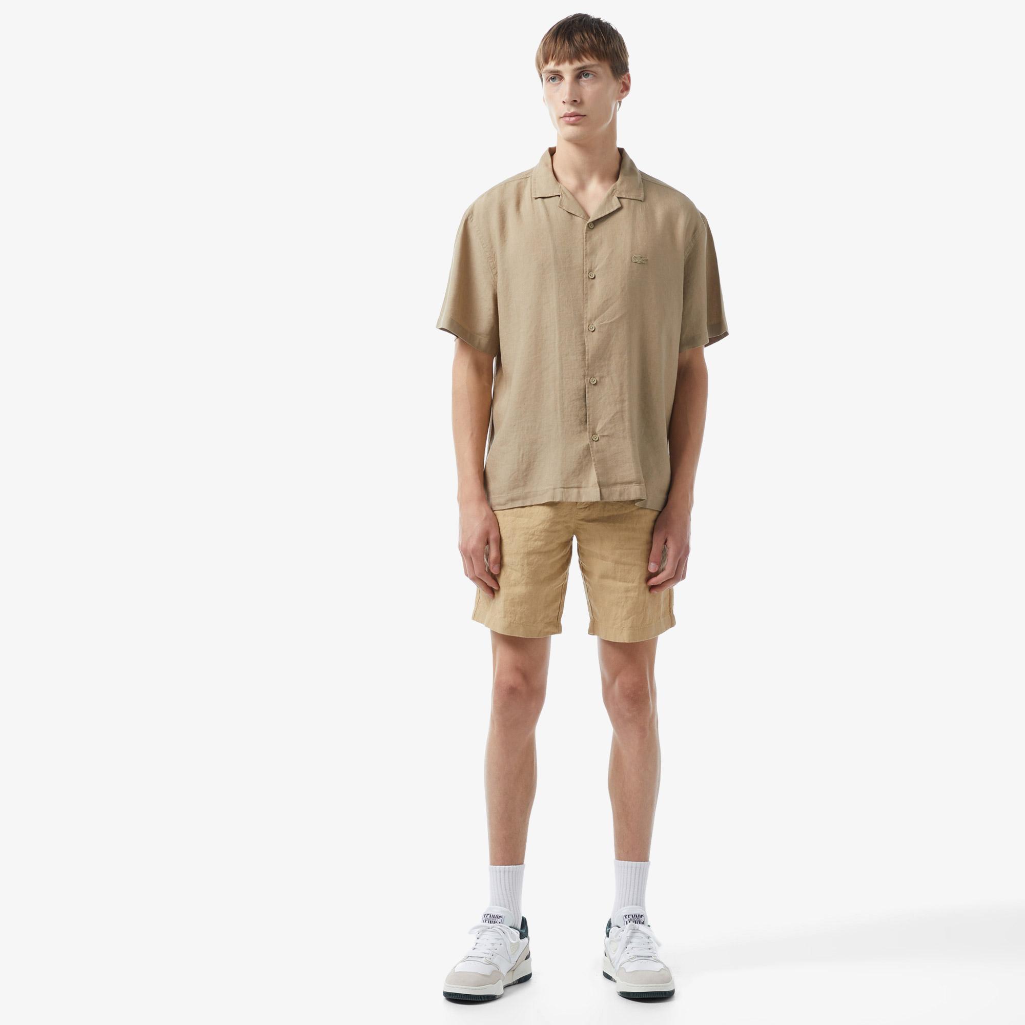 Erkek Relaxed Fit Bej Gömlek