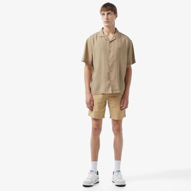  Erkek Relaxed Fit Bej Gömlek