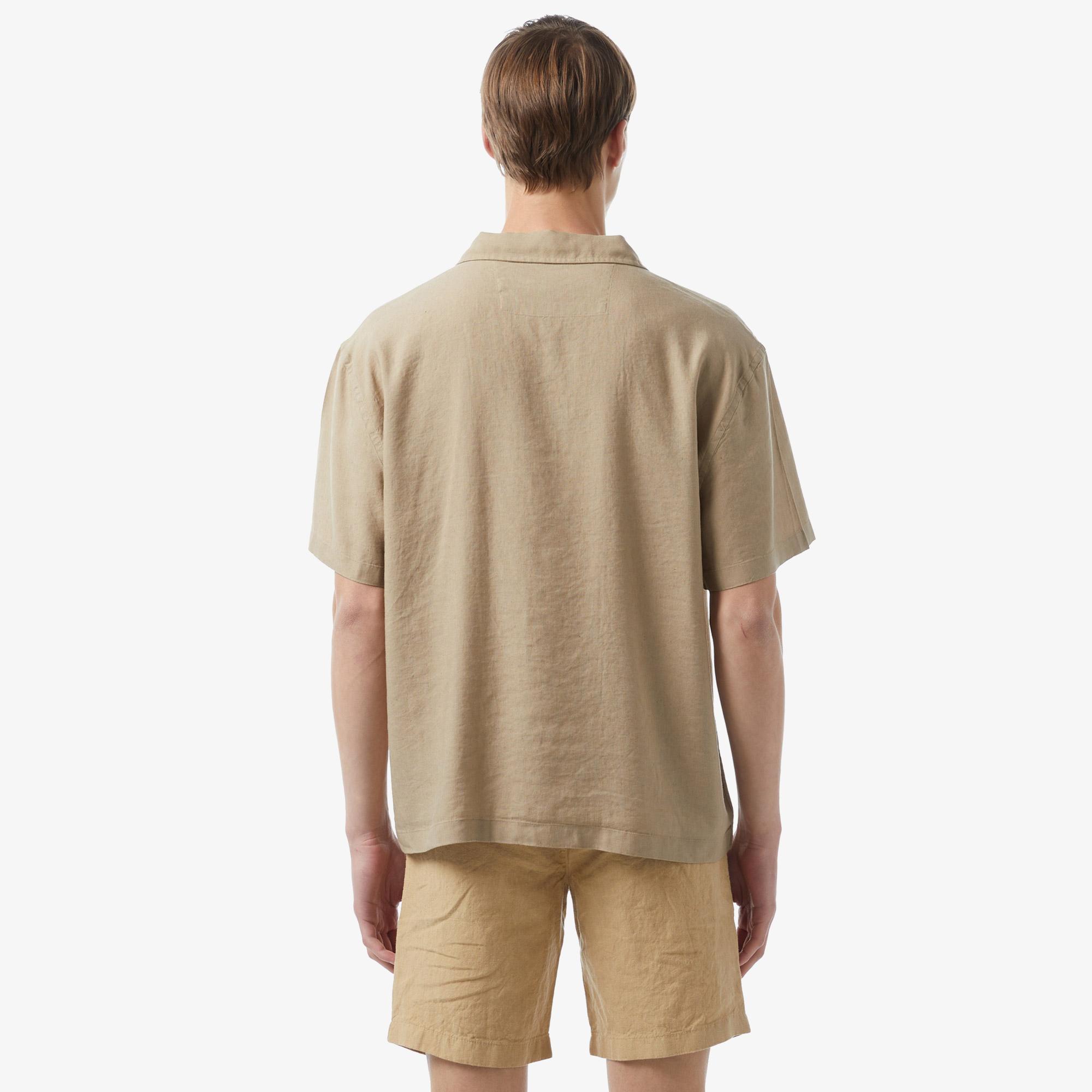 Erkek Relaxed Fit Bej Gömlek