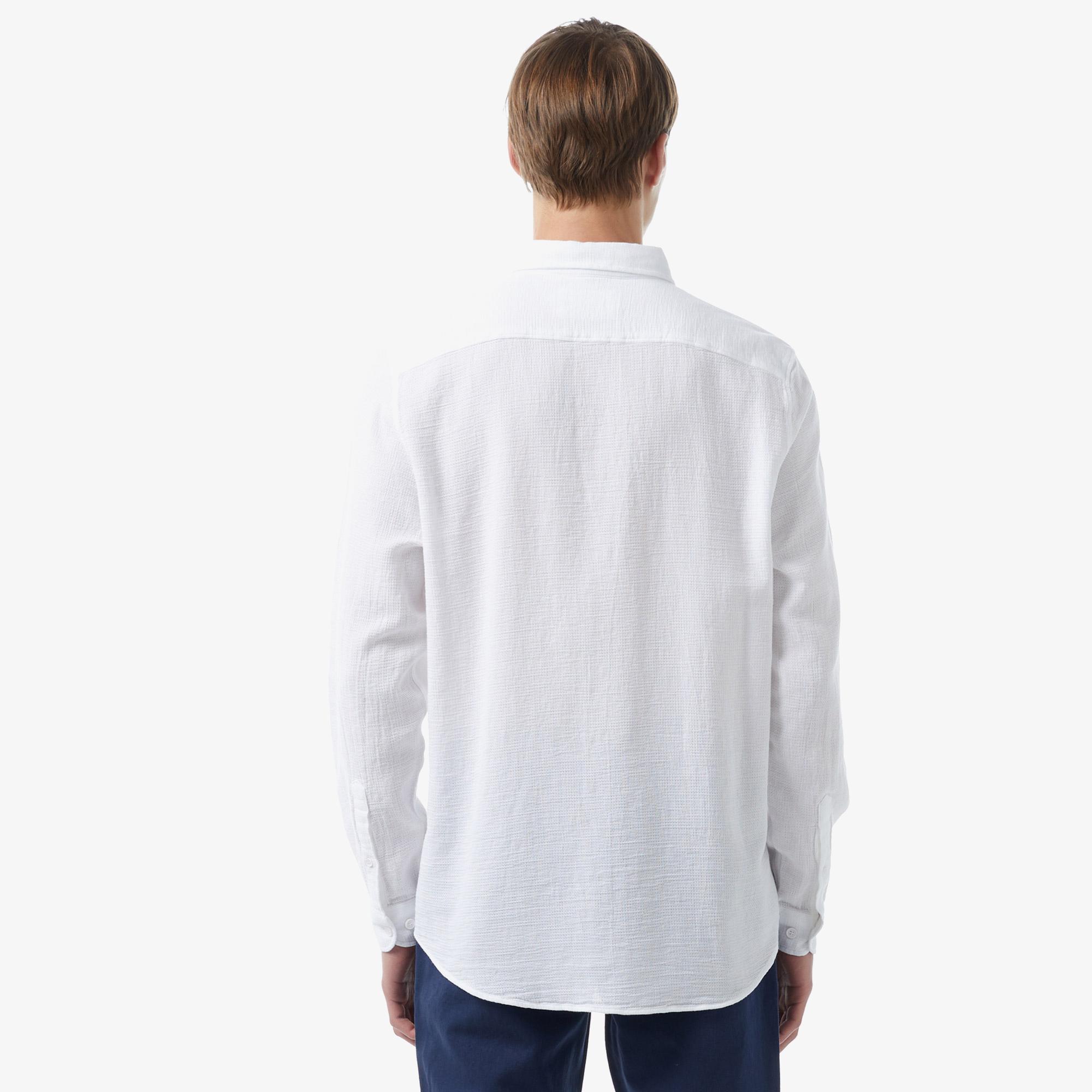 Erkek Regular Fit Beyaz Gömlek