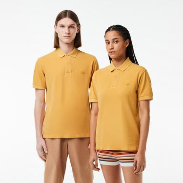  Unisex Classic Fit Sarı Polo
