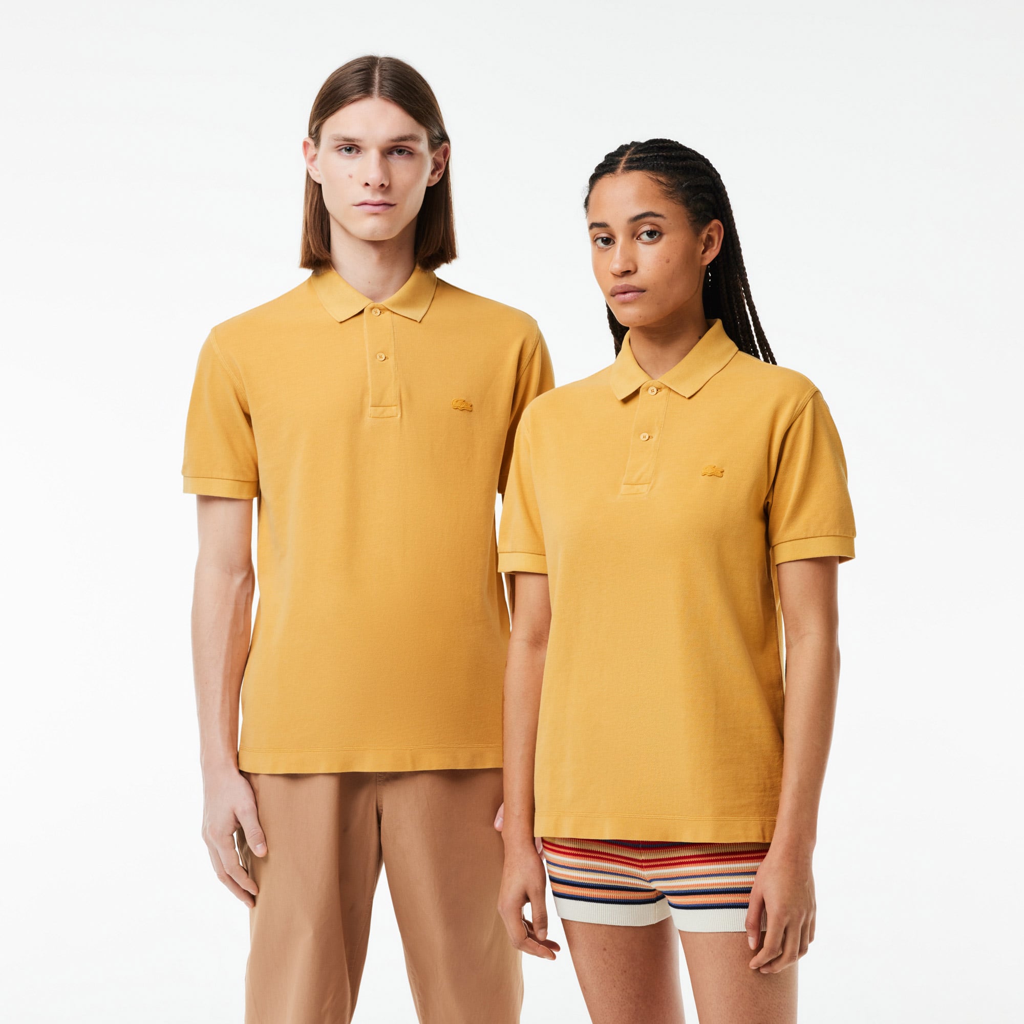  Unisex Classic Fit Sarı Polo