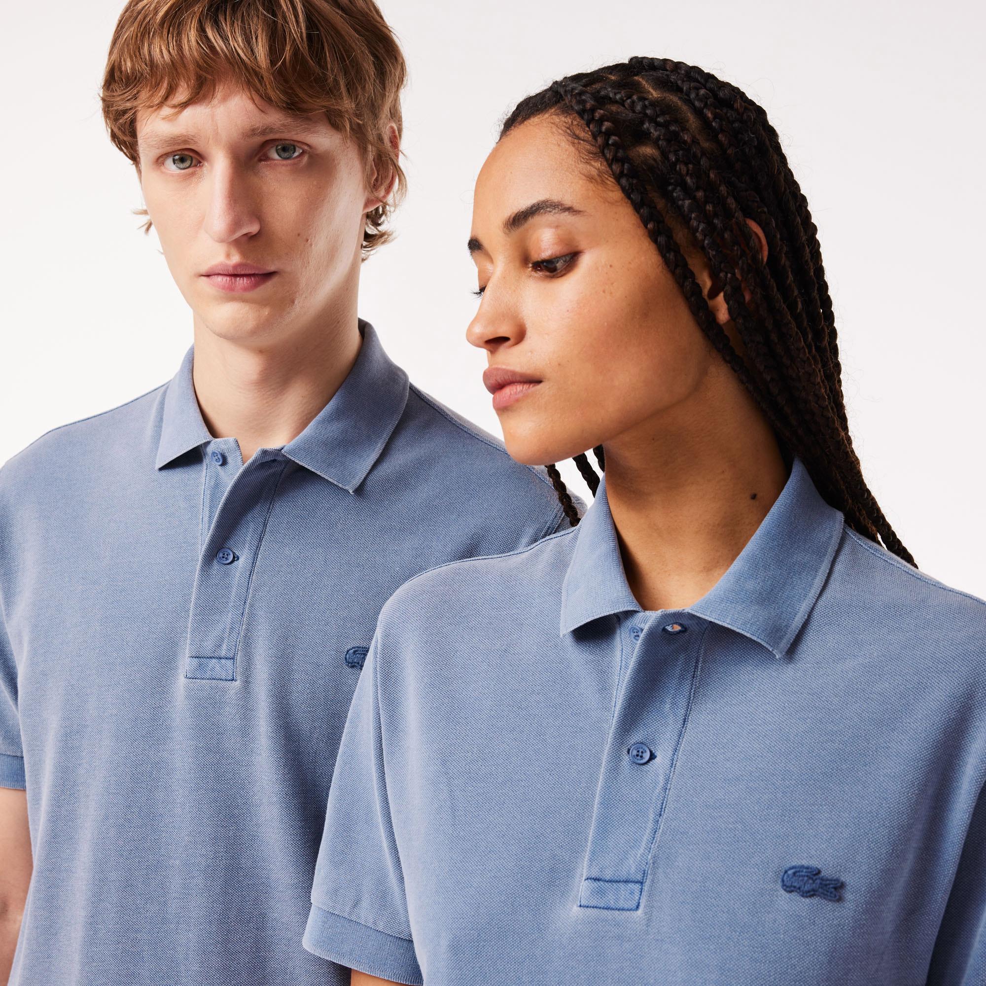 Unisex Classic Fit Mavi Polo