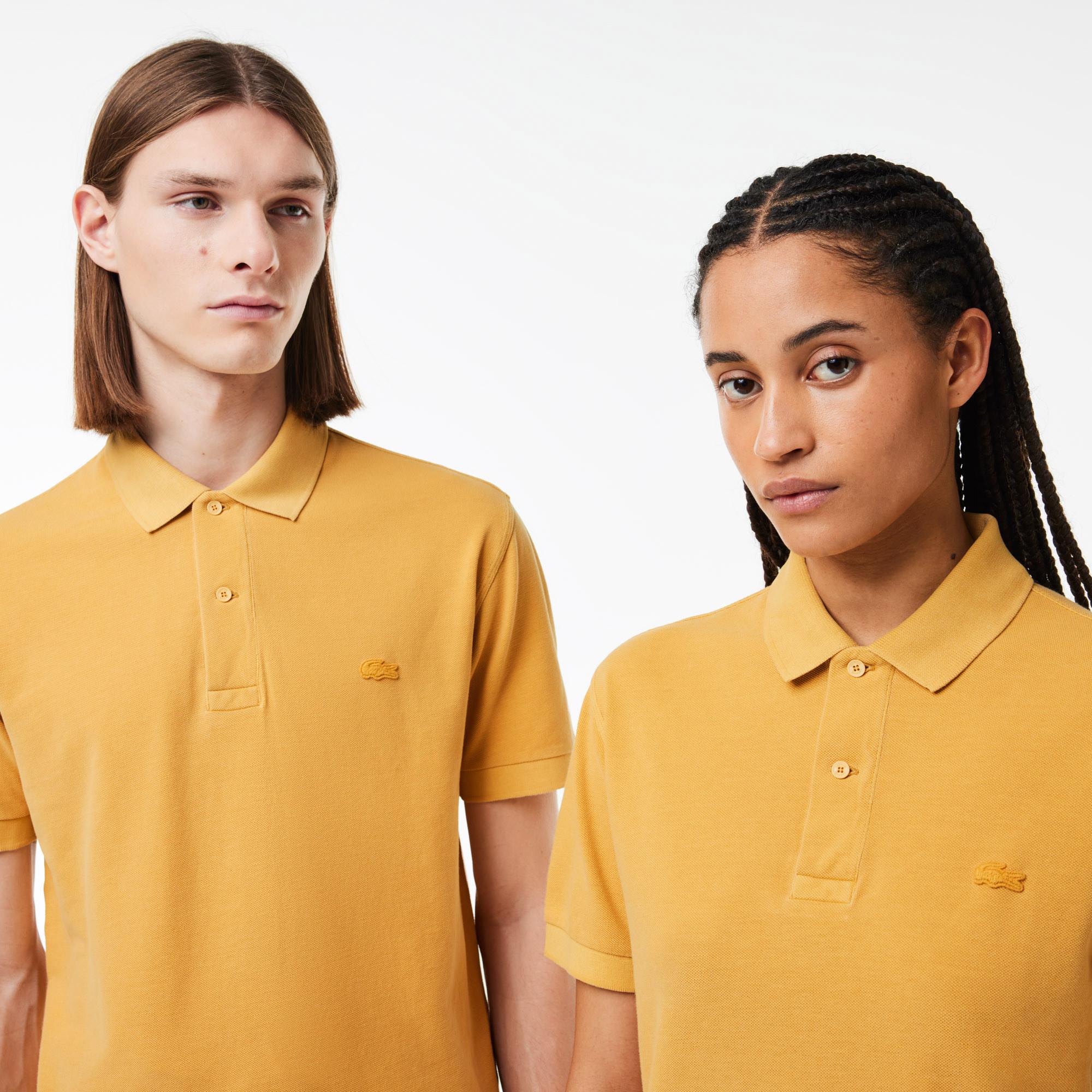 Unisex Classic Fit Sarı Polo