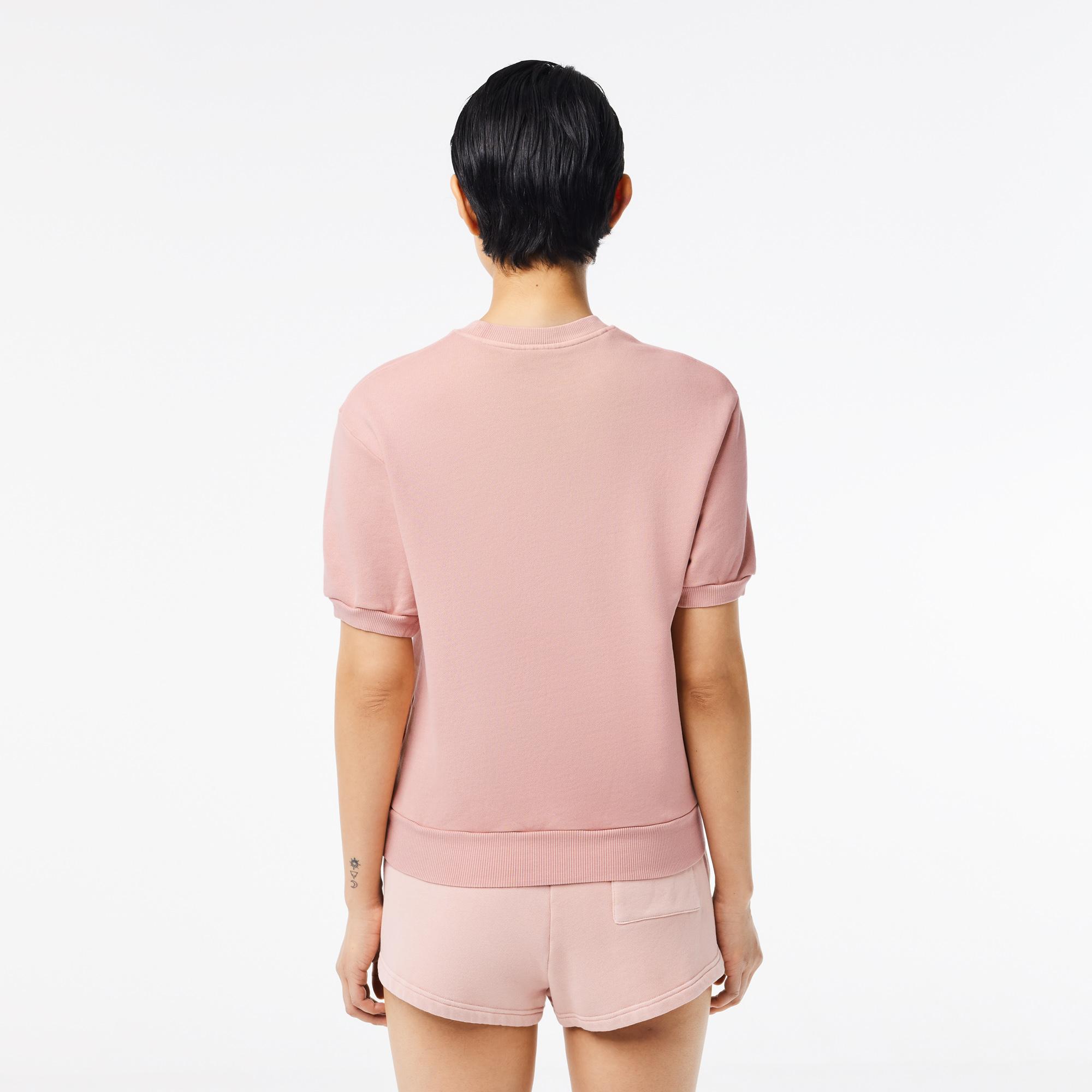 Kadın Regular Fit Bisiklet Yaka Pembe T-Shirt