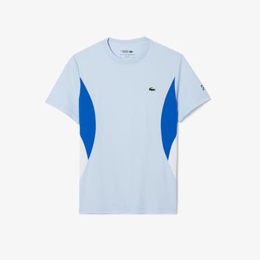  SPORT x Novak Djokovic Erkek Regular Fit Bisiklet Yaka Renk Bloklu Açık Mavi T-Shirt
