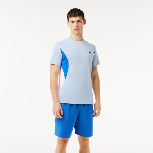  SPORT x Novak Djokovic Erkek Regular Fit Bisiklet Yaka Renk Bloklu Açık Mavi T-Shirt