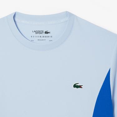  SPORT x Novak Djokovic Erkek Regular Fit Bisiklet Yaka Renk Bloklu Açık Mavi T-Shirt