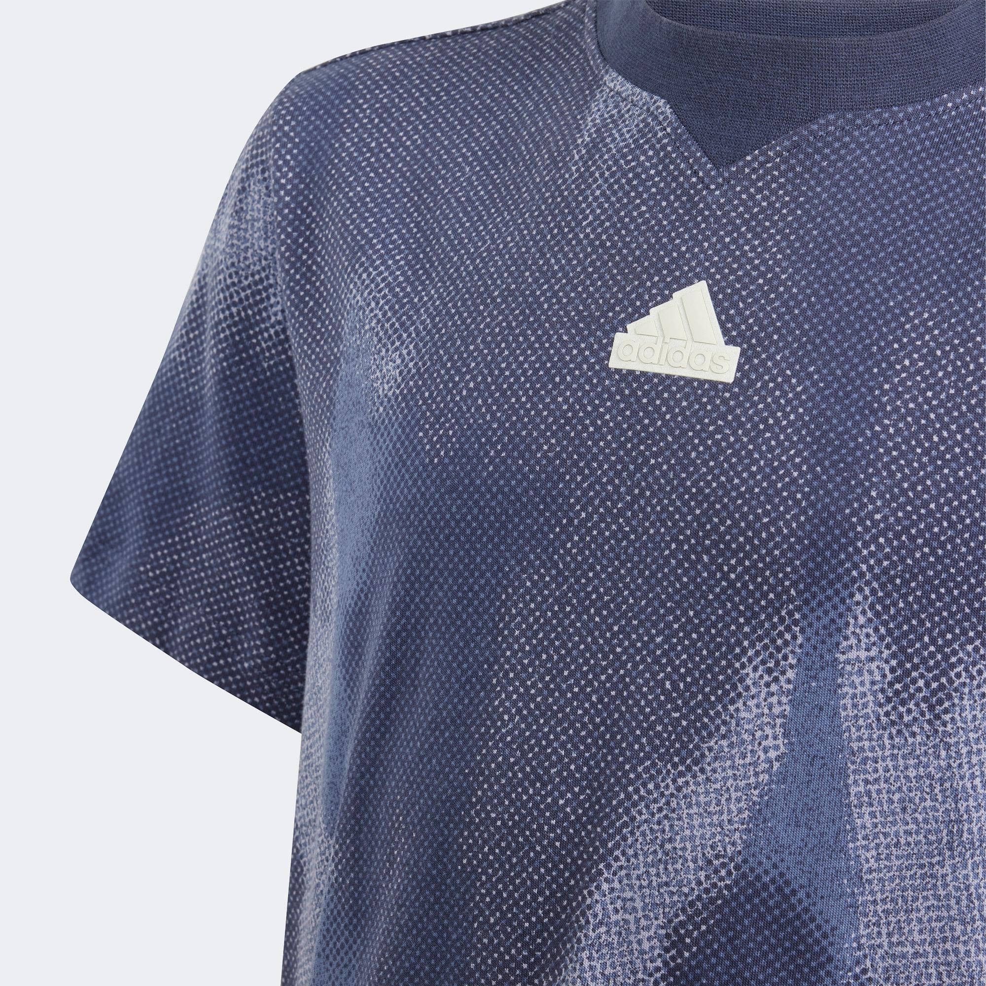 adidas Sportswear Fi Aop T Çocuk Mavi T-Shirt