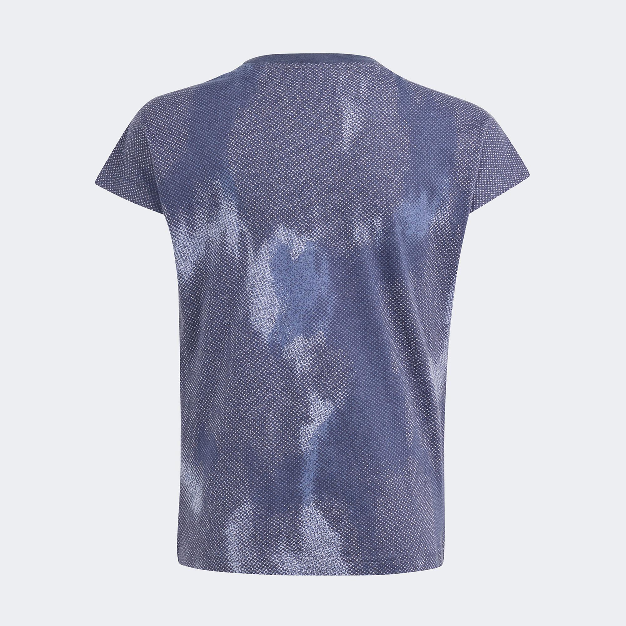 adidas Sportswear Jg Fi Aop T Çocuk Mavi T-Shirt