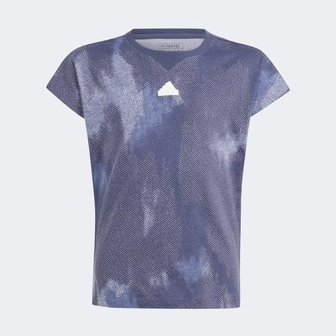  adidas Sportswear Jg Fi Aop T Çocuk Mavi T-Shirt