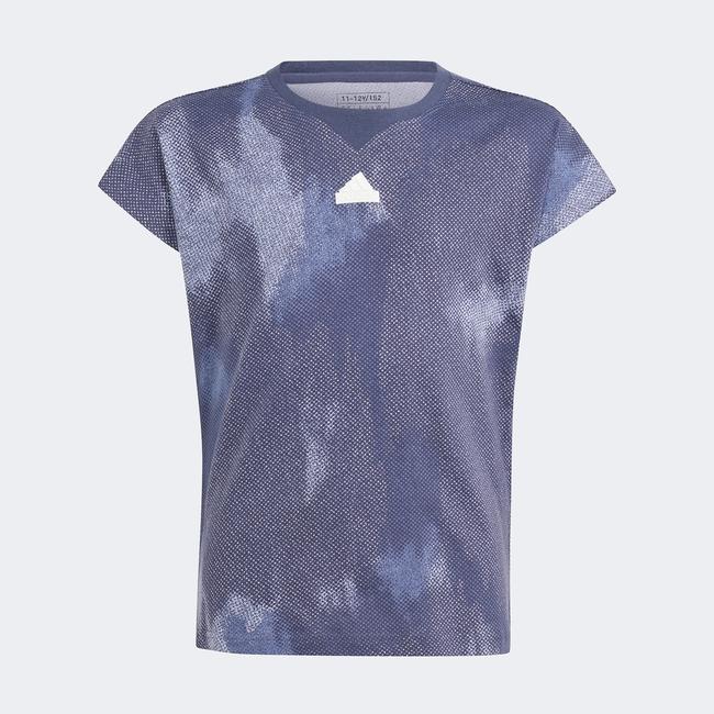  adidas Sportswear Jg Fi Aop T Çocuk Mavi T-Shirt