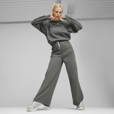  Puma Classics+ Relaxed Kadın Gri Eşofman Altı