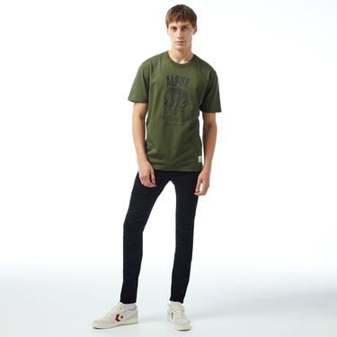  Alpha Industries Alpha Tiger Erkek Haki T-Shirt