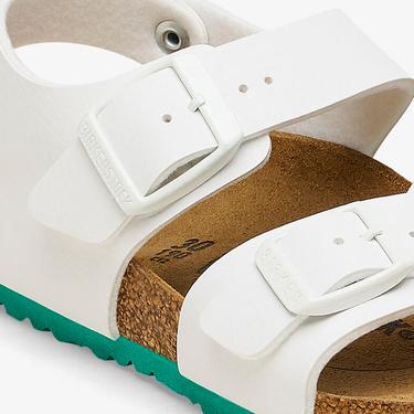  Birkenstock New York Bf Desert Soil Çocuk Beyaz Sandalet