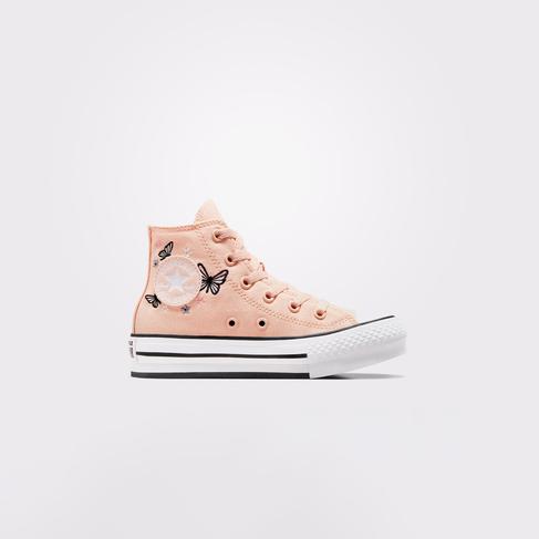 Converse Chuck Taylor All Star EVA Lift Butterflies Çocuk Pembe Platform Sneaker