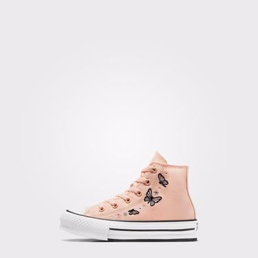  Converse Chuck Taylor All Star EVA Lift Butterflies Çocuk Pembe Platform Sneaker
