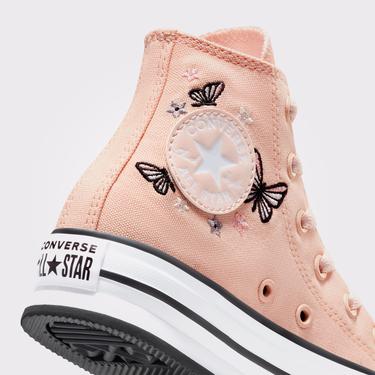  Converse Chuck Taylor All Star EVA Lift Butterflies Çocuk Pembe Platform Sneaker