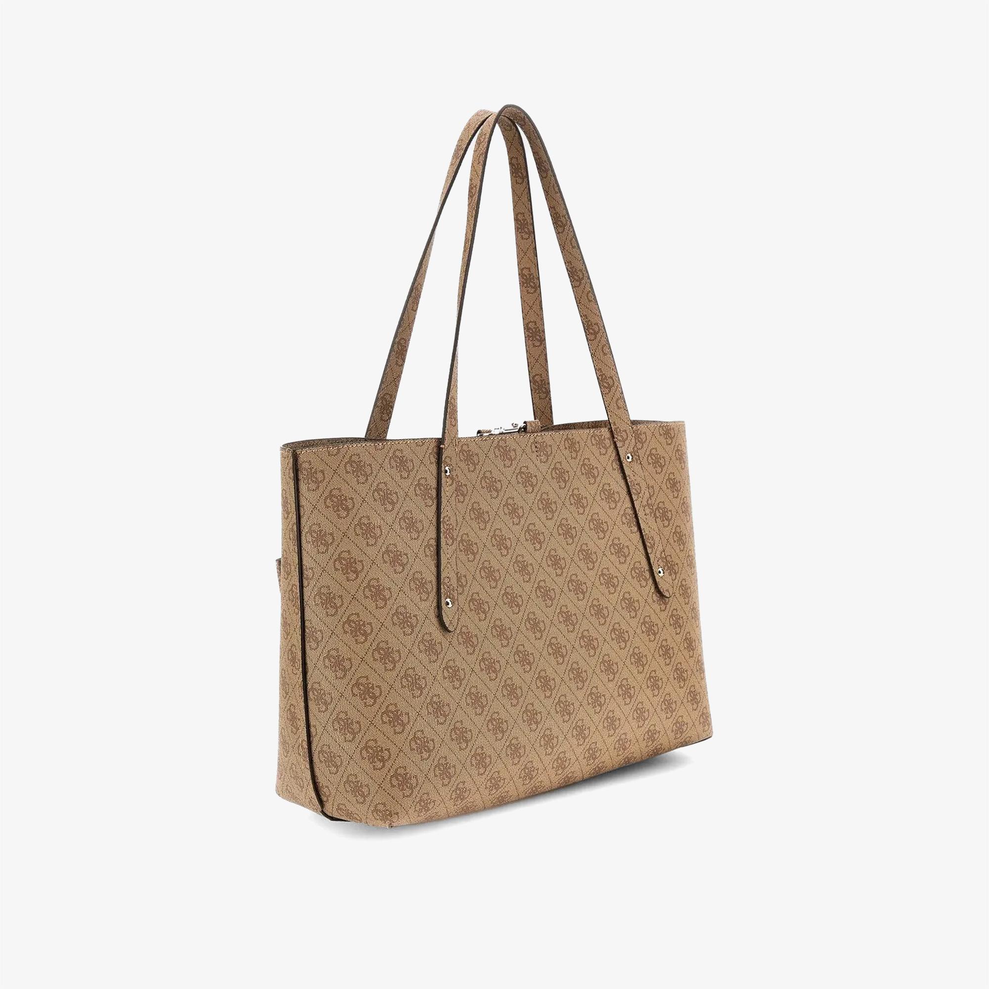 Guess Eco Elements Grlfrnd Eco Brenton Tote Kadın Kahverengi Tote
