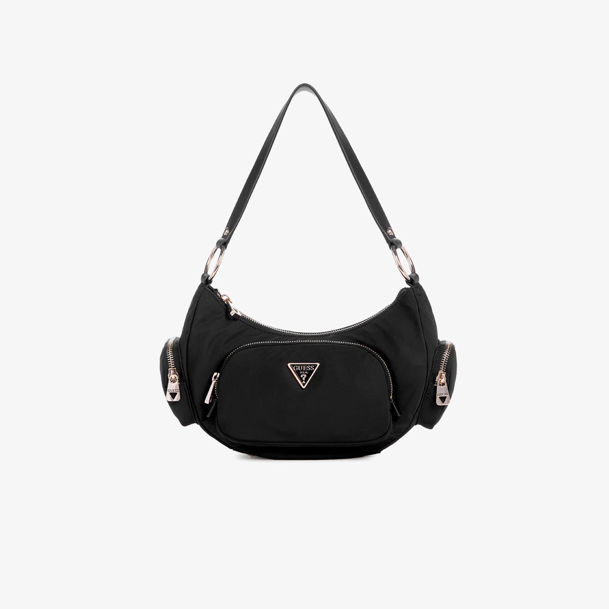 Guess Eco Gemma Tote Kadın Siyah Omuz Çantası