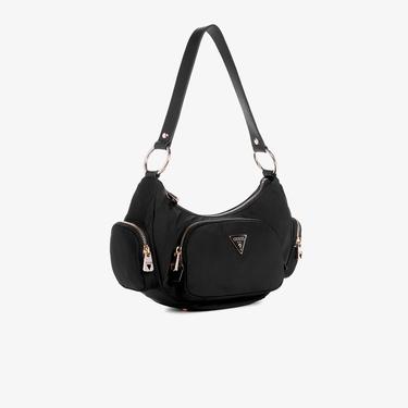  Guess Eco Gemma Tote Kadın Siyah Omuz Çantası