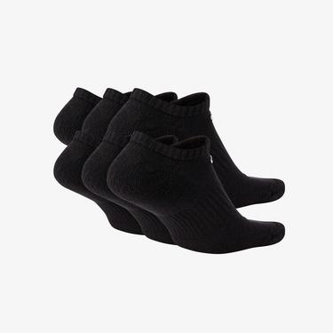  Nike Everyday Cushioned 3'lü Unisex Siyah Çorap